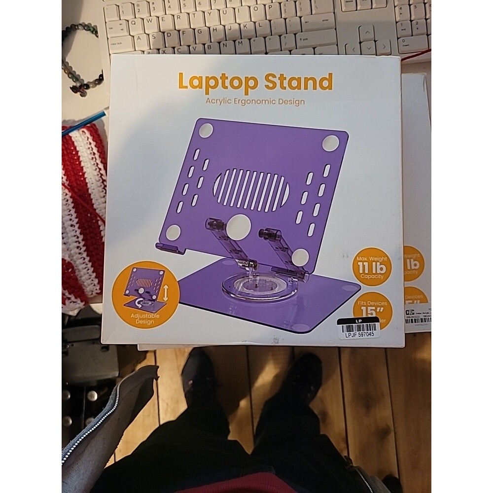 Vivitar Acrylic Laptop Stand - Light Purple